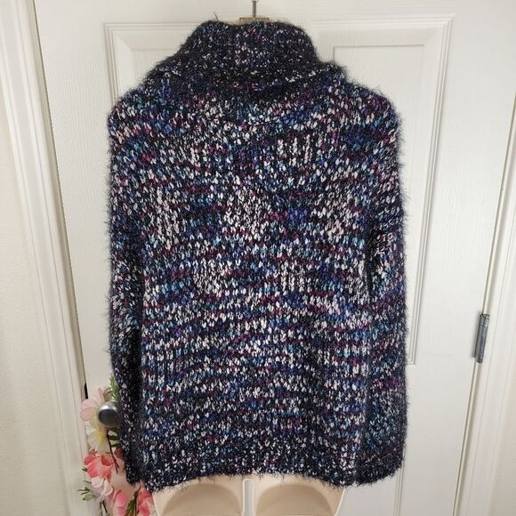 Express cowl neck oversized eyelash sweater small - Picture 7 of 9